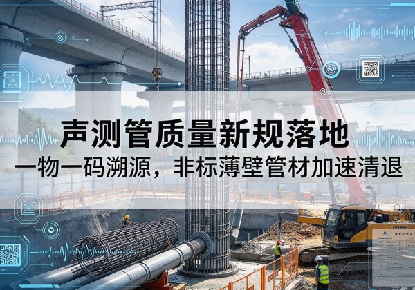 陵水声测管质量新规落地，一物一码溯源，非标薄壁管材加速清退